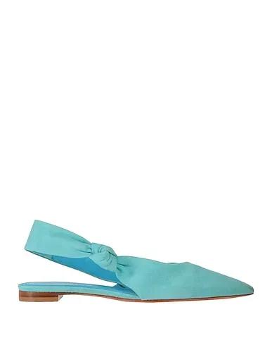 Turquoise Ballet flats