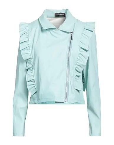 Turquoise Biker jacket