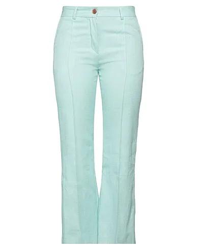 Turquoise Canvas Casual pants