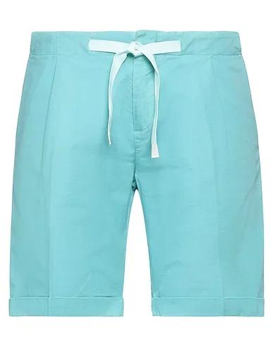 Turquoise Canvas Shorts & Bermuda