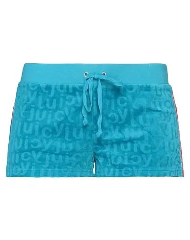 Turquoise Chenille Shorts & Bermuda