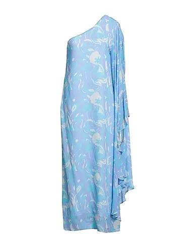 Turquoise Chiffon Long dress