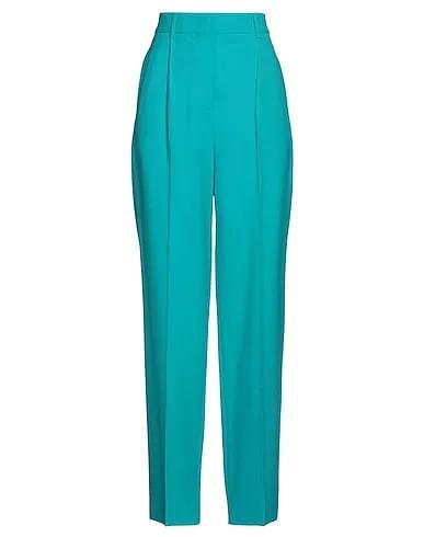 Turquoise Cool wool Casual pants