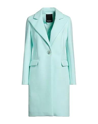 Turquoise Cotton twill Coat