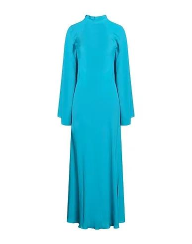 Turquoise Crêpe Elegant dress