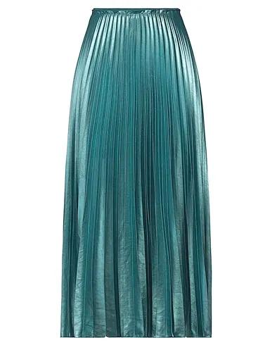 Turquoise Crêpe Maxi Skirts