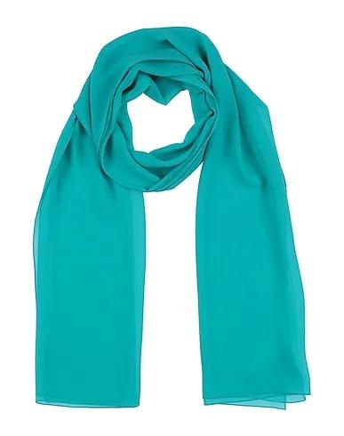 Turquoise Crêpe Scarves and foulards