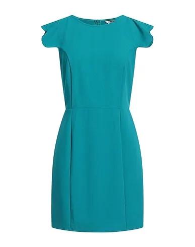 Turquoise Crêpe Short dress