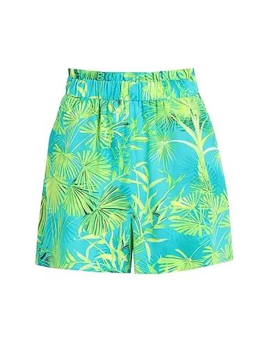 Turquoise Crêpe Shorts & Bermuda