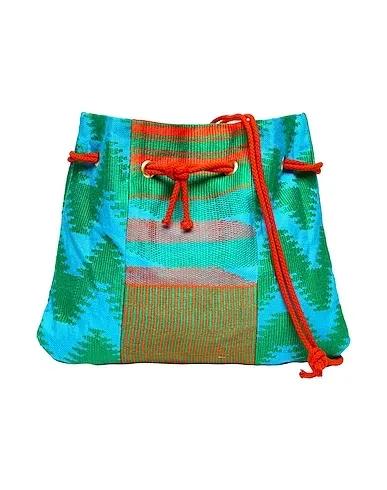 Turquoise Cross-body bags COTTON JACQUARD CROSSBODY BAG