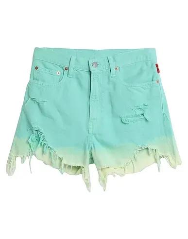 Turquoise Denim Denim shorts