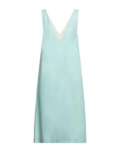 Turquoise Gabardine Midi dress