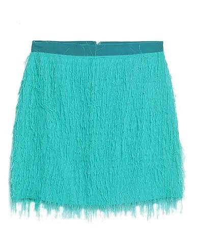 Turquoise Grosgrain Mini skirt