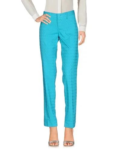 Turquoise Jacquard Casual pants