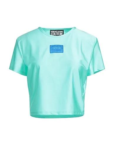 Turquoise Jersey Crop top