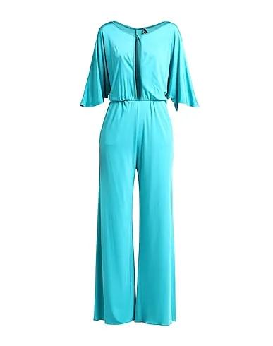 Turquoise Jersey Jumpsuit/one piece