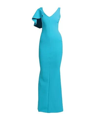 Turquoise Jersey Long dress