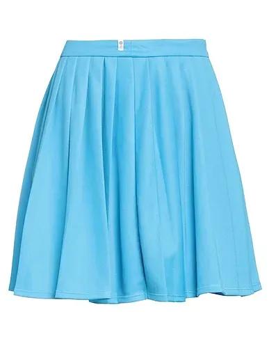 Turquoise Jersey Mini skirt