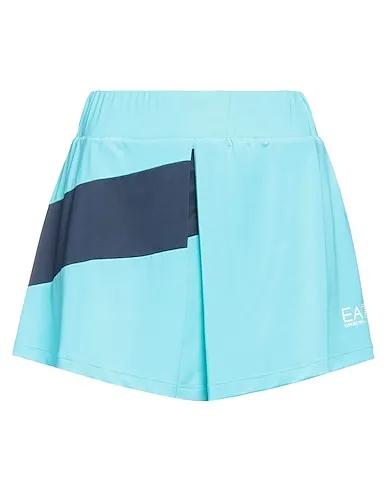 Turquoise Jersey Mini skirt