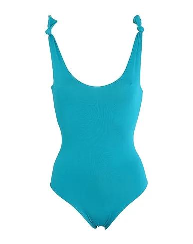 Turquoise Jersey One-piece swimsuits Ginestra

