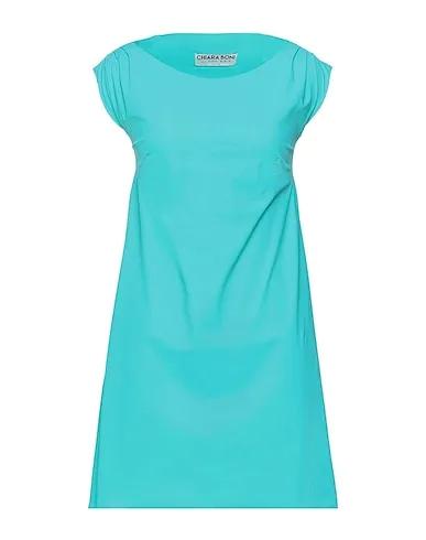 Turquoise Jersey Short dress