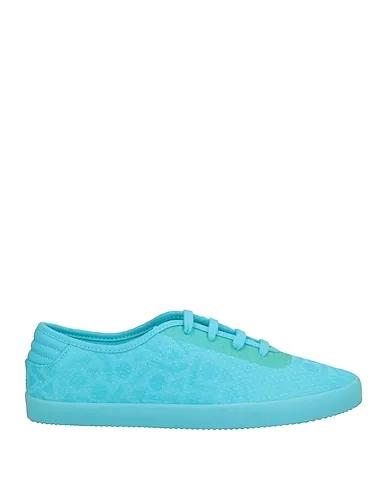 Turquoise Jersey Sneakers