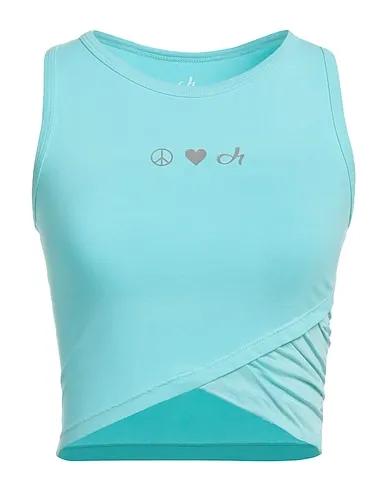 Turquoise Jersey Top
