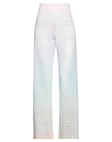Turquoise Knitted Casual pants