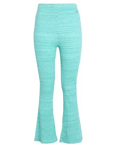 Turquoise Knitted Casual pants COSMOS FLARE PANT
