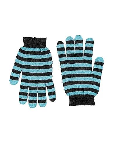 Turquoise Knitted Gloves
