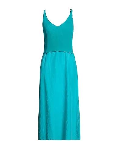 Turquoise Knitted Midi dress