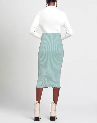Turquoise Knitted Midi skirt