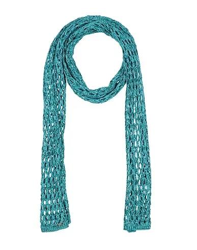 Turquoise Knitted Scarves and foulards