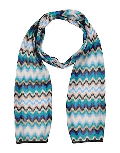 Turquoise Knitted Scarves and foulards