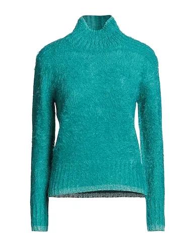 Turquoise Knitted Turtleneck