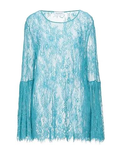 Turquoise Lace Blouse