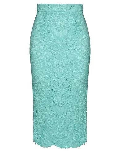 Turquoise Lace Midi skirt