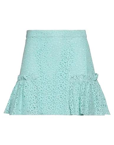 Turquoise Lace Mini skirt