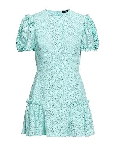 Turquoise Lace Short dress