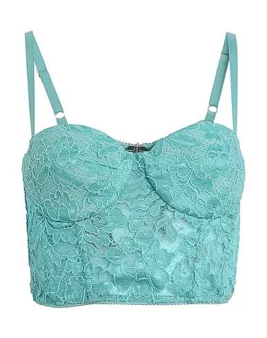 Turquoise Lace Top
