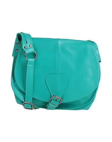 Turquoise Leather Cross-body bags