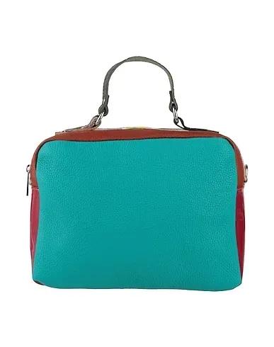 Turquoise Leather Handbag