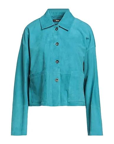 Turquoise Leather Jacket