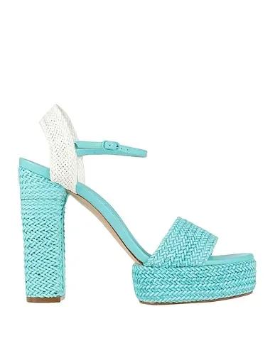 Turquoise Leather Sandals