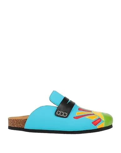 Turquoise Neoprene Mules and clogs