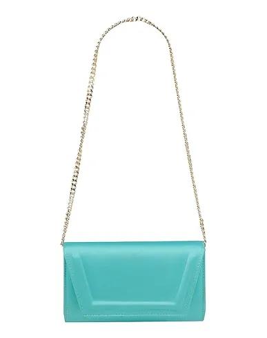Turquoise Satin Handbag