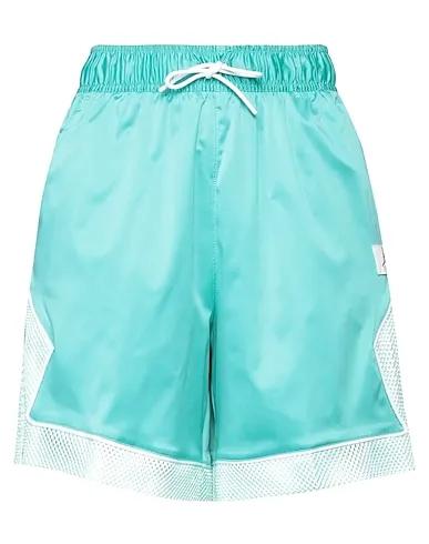Turquoise Satin Shorts & Bermuda