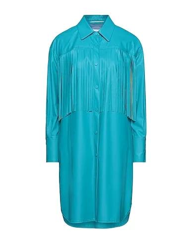 Turquoise Solid color shirts & blouses