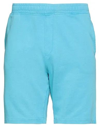 Turquoise Sweatshirt Shorts & Bermuda