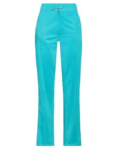 Turquoise Synthetic fabric Casual pants